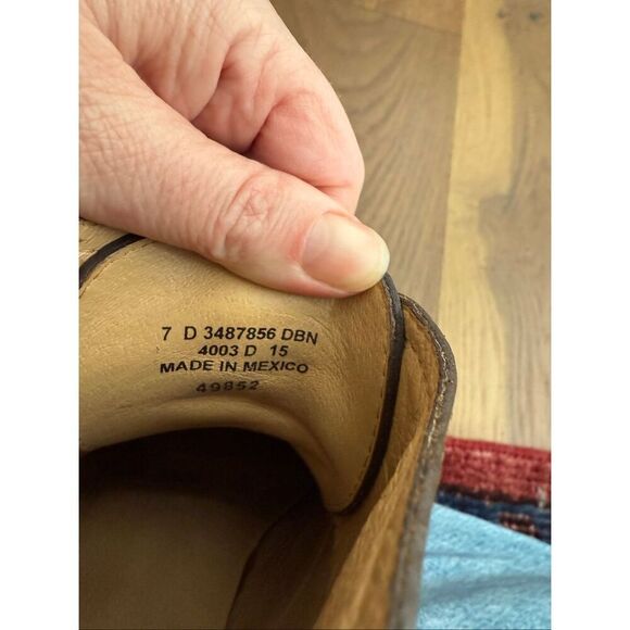 Frye Corey Cognac Brown Lace Up Leather Boots $268 7 D